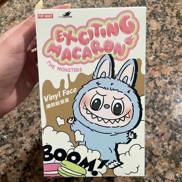 Authentic & New THE MONSTERS EXCITING MACARON SERIES- Plush Labubu (SESAME-BEAN) - Picture 2 of 8
